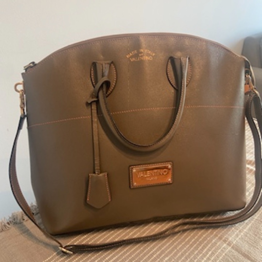 Valentino Brown Crossbody Bag with Adjustable Strap